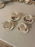 Rosina bone china kop en schotel 4 x, Antiek en Kunst, Antiek | Servies los, Ophalen of Verzenden