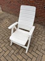 4x Witte Tuinstoel - Hartman, Tuin en Terras, Tuinstoelen, Ophalen, Gebruikt, Kunststof, Verstelbaar