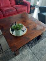 Eiken houten salon tafel, Ophalen, Gebruikt, 50 tot 100 cm, Minder dan 50 cm