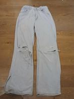 Leuke lange spijkerbroek blauw met gaten dames., H&M, Blauw, Ophalen of Verzenden, Maat 34 (XS) of kleiner