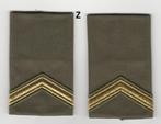 Set rangen epauletten Sergeant (Z), Ophalen of Verzenden, Landmacht, Nederland, Embleem of Badge