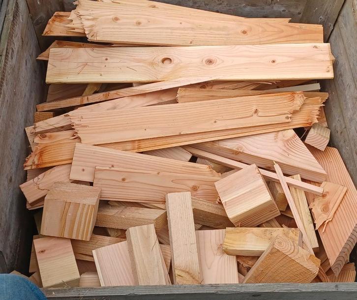 Douglas haardhout te koop, Tuin en Terras, Haardhout, Blokken, Overige houtsoorten, Minder dan 3 m³, Ophalen of Verzenden