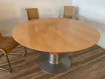Eettafel Arco Balance doorsnede 130 cm, verlengbaar 189x130 beschikbaar voor biedingen