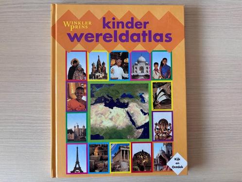 Kinder wereldatlas Winkler Prins - vanaf 7 jaar, Boeken, Kinderboeken | Jeugd | onder 10 jaar, Zo goed als nieuw, Non-fictie, Ophalen of Verzenden