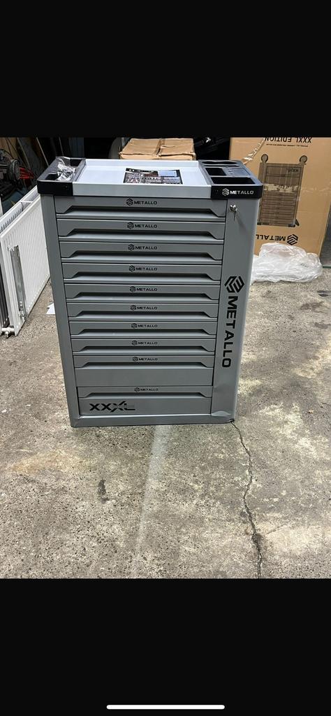 METALLO XXL Gereedschapskar - 10 Laden VOL - NIEUW, Doe-het-zelf en Verbouw, Gereedschapskisten, Nieuw, Ophalen