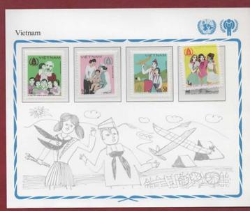 Intern.jr. v.h. Kind 1979 - Vietnam - serie op kaart - p.fr beschikbaar voor biedingen