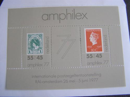 1977 Blok Amphilex zegels; NVPH 1141; ongevouwen / postfris, Postzegels en Munten, Postzegels | Nederland, Postfris, Na 1940, Ophalen of Verzenden
