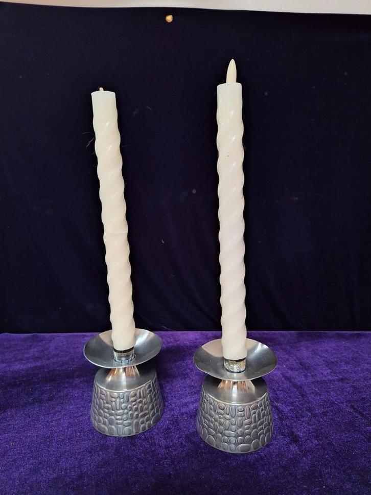 Noorse Kandelaars Set, Brutalistisch Design, Jaren '50, Huis en Inrichting, Woonaccessoires | Kandelaars en Kaarsen, Minder dan 25 cm