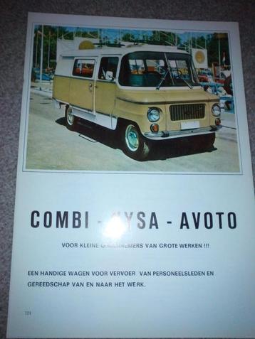 Nysa-Avoto Combi bestel/personenbus Pol-Mot brochure/folder  beschikbaar voor biedingen