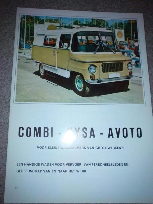Nysa-Avoto Combi bestel/personenbus Pol-Mot brochure/folder, Boeken, Auto's | Folders en Tijdschriften, Zo goed als nieuw, Overige merken