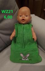 Poppenkleertjes baby pop slaapzak. Opbrengst KiKa., Ophalen, Nieuw, Babypop
