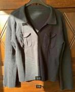 Blauw vestje, damesvest leuke mouwen; oto 50 cm; katoen, Kleding | Dames, Grote Maten, Ophalen of Verzenden, Zo goed als nieuw