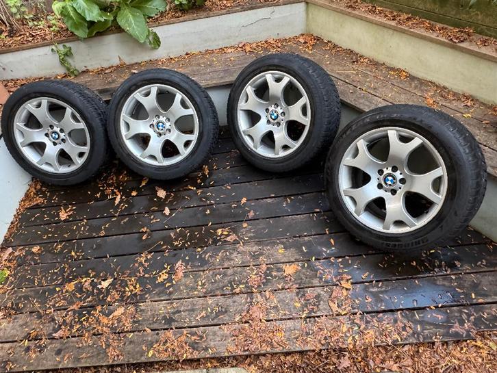 BMW X5 E53 winterset (met velg) 19” Bridgestone 255/50R19, Auto-onderdelen, Banden en Velgen, Banden en Velgen, Winterbanden, 19 inch