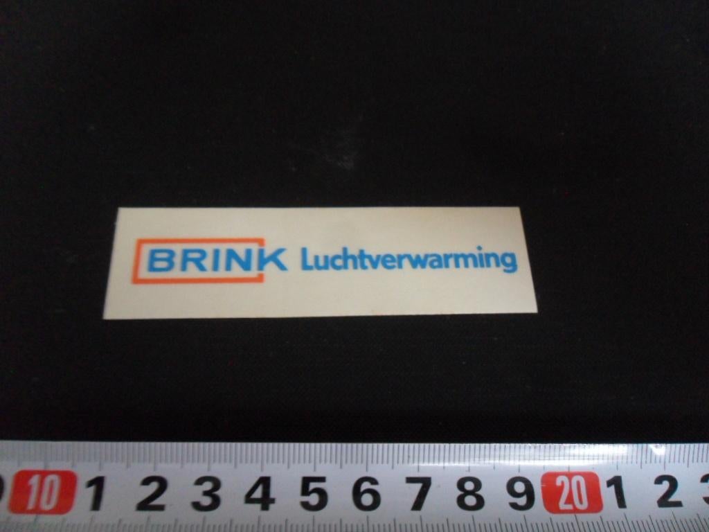 sticker transparant BRINK luchtverwarming, Ophalen, Zo goed als nieuw