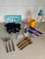 Baby en peuter spullen: bestek, thermometer, kam, tuigje e.a, Ophalen of Verzenden, Gebruikt, Overige typen, Overige merken