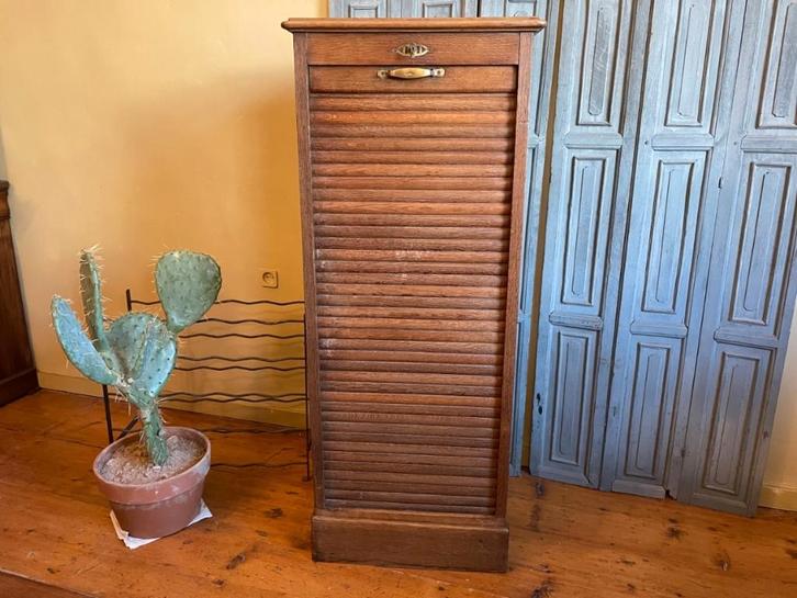 Rolluikkast Archiefkast Muziekkast art deco 1930 Scholz Fr., Antiek en Kunst, Antiek | Meubels | Kasten, Ophalen