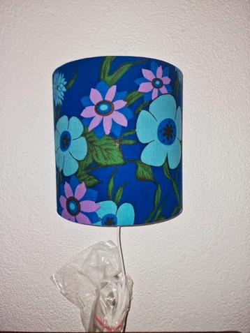 Vintage bohemian wandlamp blauw lila beschikbaar voor biedingen