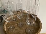 7 champagne glazen/flutes Schott Zwiesel kristal, Ophalen of Verzenden, Zo goed als nieuw, Overige stijlen, Overige materialen