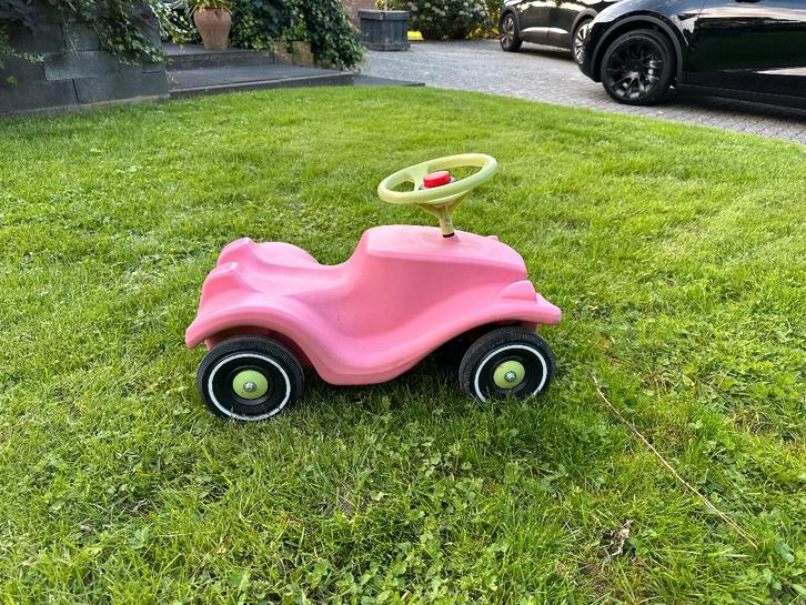 loopauto big bobby classic roze loop auto roze voertuig car, Kinderen en Baby's, Speelgoed | Buiten | Voertuigen en Loopfietsen