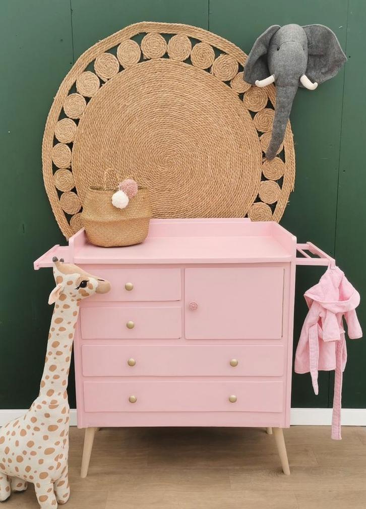 Commode Midden Bes, Kinderen en Baby's, Kinderkamer | Commodes en Kasten, Zo goed als nieuw, Commode, 90 tot 105 cm, 75 tot 100 cm