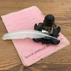 Inktpotje met veer *floor epe*, Antiek en Kunst, Antiek | Kantoor en Zakelijk, Verzenden