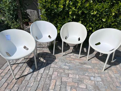 Vier soft egg tuinstoelen Philippe Starck!, Tuin en Terras, Tuinstoelen, Zo goed als nieuw, Kunststof, Ophalen