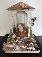 Franklin Mint The Queen and her Court katten beeld van Carol, Ophalen of Verzenden, Nieuw, Dier