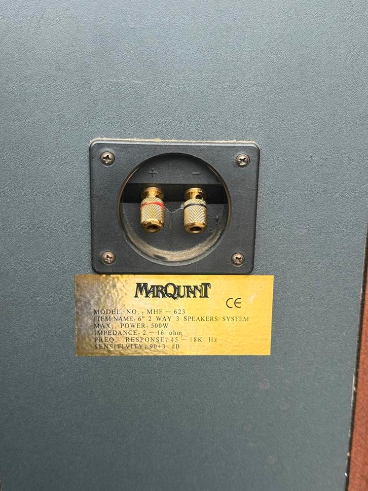 Marqunt MHF-623 Speakers - Set van 2, Audio, Tv en Foto, Luidsprekers, Gebruikt, Front, Rear of Stereo speakers, 60 tot 120 watt