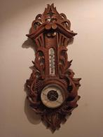 Oude barometer met thermometer, Audio, Tv en Foto, Weerstations en Barometers, Ophalen of Verzenden, Gebruikt