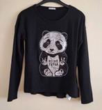 Zwarte trui met panda maat 164, Meisje, Trui of Vest, Ophalen of Verzenden, Zo goed als nieuw