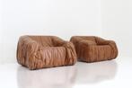 Set Piumino design lounge stoelen Jonathan de Pas, Huis en Inrichting, Fauteuils, 100 tot 125 cm, Gebruikt, Leer, 100 tot 125 cm