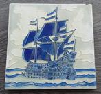 Om 1940 - 1950 Schip VOC Zeilschip Cloisonne Westraven Tegel, Ophalen of Verzenden