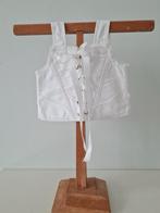 Oud wit poppencorset met kant poppen corset, Ophalen of Verzenden