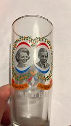 Bier glas beatrix en claus huwelijk koningshuis, Verzamelen, Ophalen of Verzenden, Zo goed als nieuw, Servies