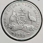 1 florin 1936 Australië, Verzenden, Losse munt, Zilver