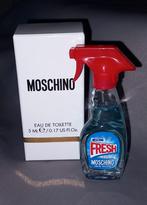 Luxe parfum mini Moschino fresh + doosje, Ophalen of Verzenden, Zo goed als nieuw, Miniatuur, Gevuld