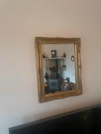 Goudkleurige spiegel met klassieke lijst, Ophalen, Rechthoekig, Minder dan 50 cm, Minder dan 100 cm