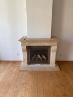 Gashaard met natuurstenen schouw, Huis en Inrichting, Haarden, Ophalen, Zo goed als nieuw, Inbouwhaard, Gashaard