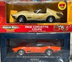 CORVETTES NOREV & ERTL CORVETTE COUPE 1968 & 1969 1:18, Antiek en Kunst, Ophalen of Verzenden