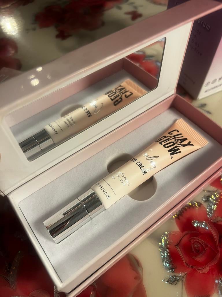 Clay and Glow eye cream and serum, Verzenden, Nieuw, Gehele gezicht, Verzorging
