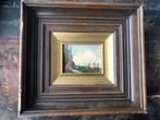 olieverf paneel schilders karton landschap, Antiek en Kunst, Ophalen of Verzenden