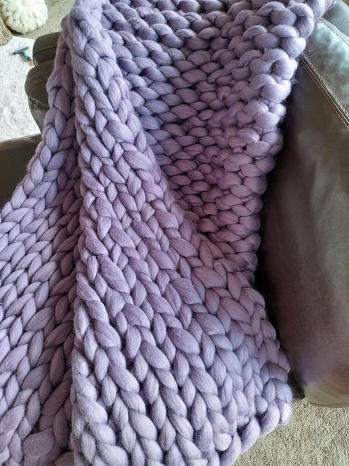 Prachtige XXL 2.00/1.60 Merino wollen deken/plaid., Huis en Inrichting, Woonaccessoires | Plaids en Woondekens, Nieuw, Ophalen of Verzenden