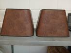 2 nieuwe identieke lampenkappen, Vierkant, Nieuw, Ophalen of Verzenden, Bruin