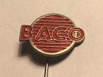 Metalen BACO Speld (Rood/Metaalkleur)., Verzenden, Zo goed als nieuw, Merk, Speldje of Pin