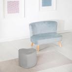 Hartvormige Kinderpoef - Poef - Velvet - Fluweel - Nieuw, Hout, Kinderpoef hartvormig, Minder dan 50 cm, Kinderpoef hartvormig