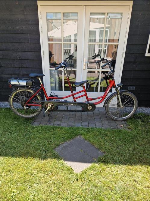 Huka Copilot elektrische ouder kind fiets., Fietsen en Brommers, Fietsen | Tandems, Gebruikt, Minder dan 10 versnellingen, Ophalen