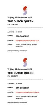 Bohemian Rhapsody 50 jaar: Dutch Queen, Tickets en Kaartjes, Twee personen, April