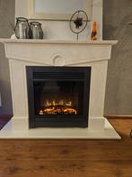 Faber elektrische openhaard met ombouw., Ophalen of Verzenden, Gebruikt, Vrijstaande haard, Elektrische haard