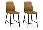 PRIJSKNALLER️❗️6x Barkrukken - Chase - Cognac - Stof, Huis en Inrichting, Ophalen, 5 krukken of meer, Nieuw, 90 cm of meer