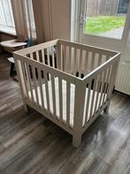 Baby box + boxmatras + boxkleed te koop., Kinderen en Baby's, Boxen, Ophalen, Zo goed als nieuw, Rechthoekig, In hoogte verstelbaar